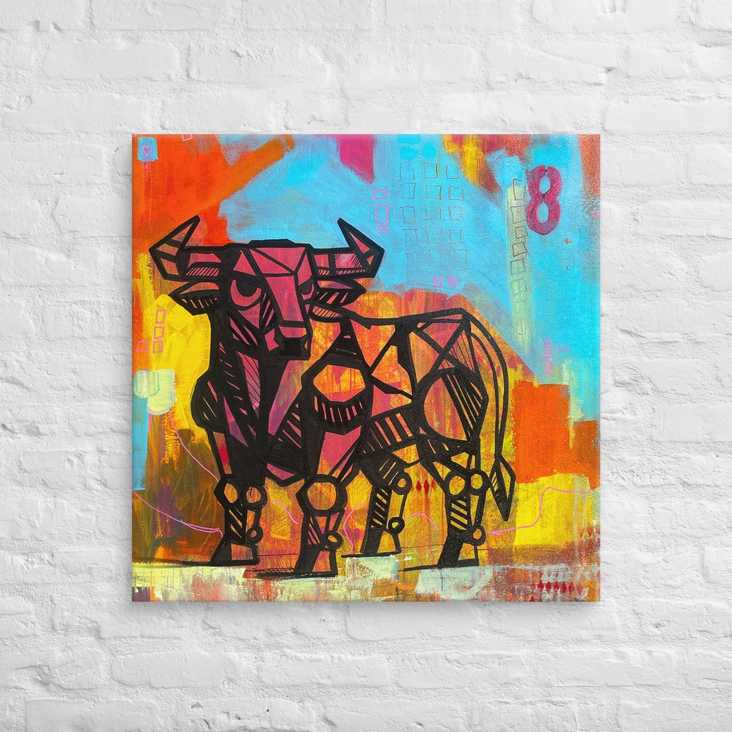 El Toro Ocho Canvas Print