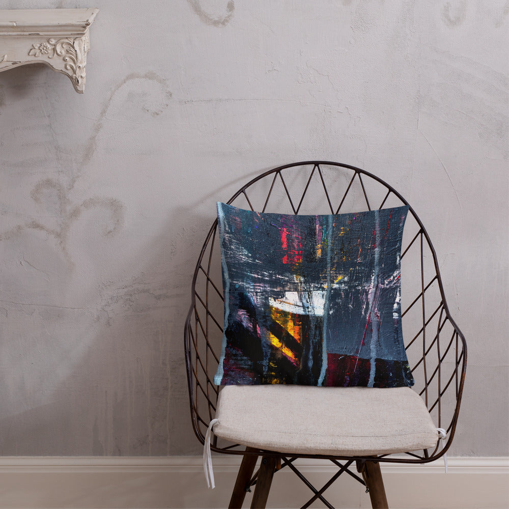 Denim Wall Texture Pillow