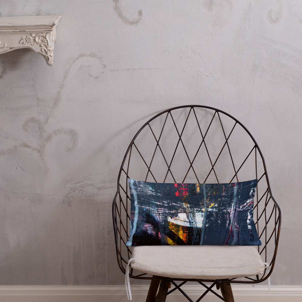 Denim Wall Texture Pillow