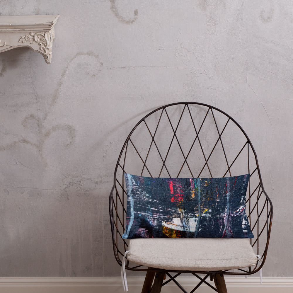 Denim Wall Texture Pillow