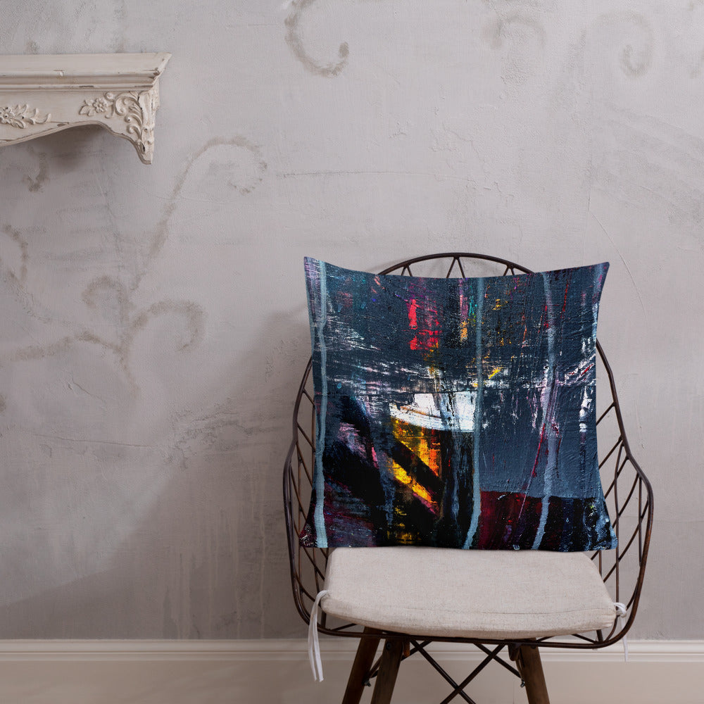 Denim Wall Texture Pillow