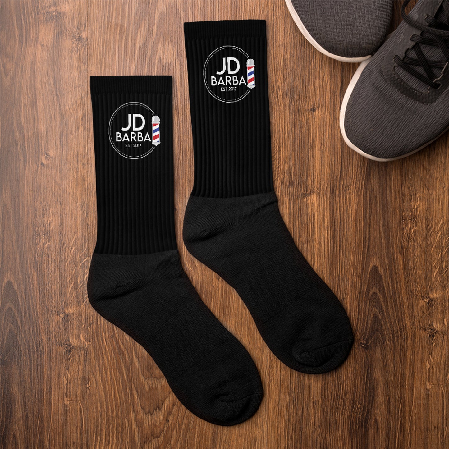 JD Barba logo Socks