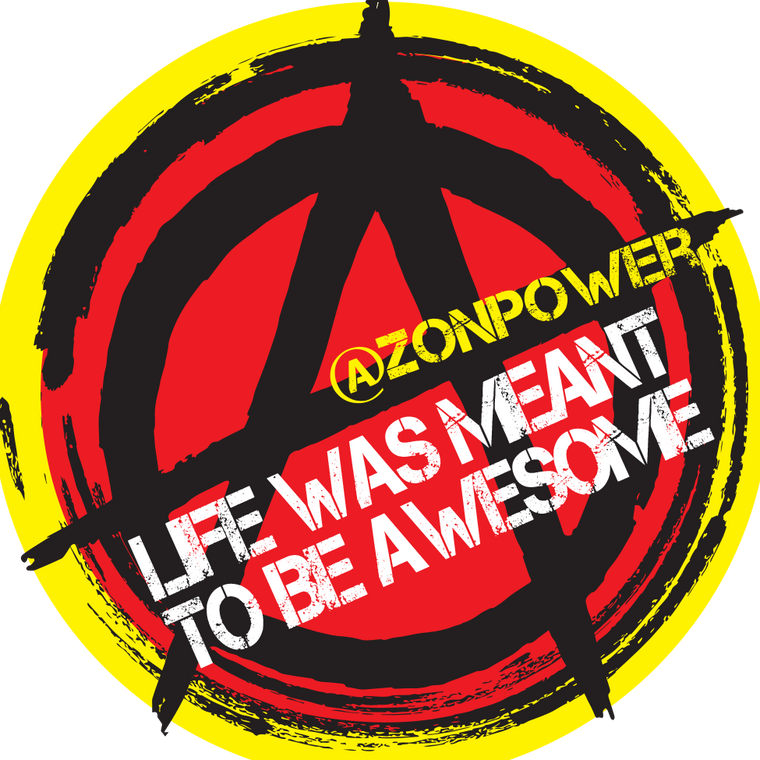 circle footer image with anarchy symbol