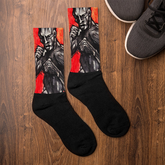 Shadow Fighter Socks